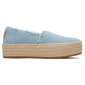 Valencia rope wrap Blue Platform Espadrilles