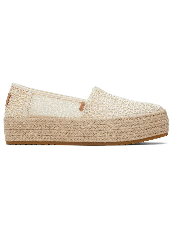 Valencia Rope Wrap Lace Platform Espadrilles