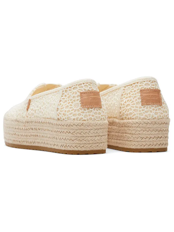 Valencia Rope Wrap Lace Platform Espadrilles