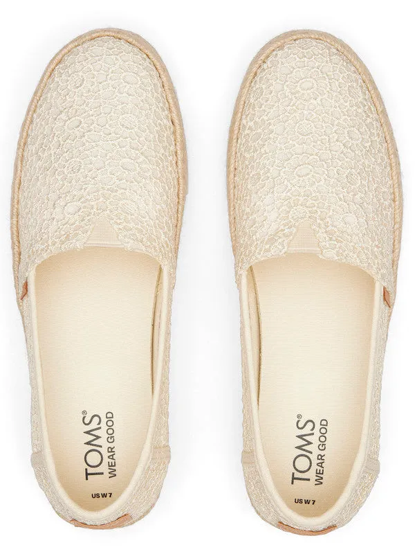 Valencia Rope Wrap Lace Platform Espadrilles