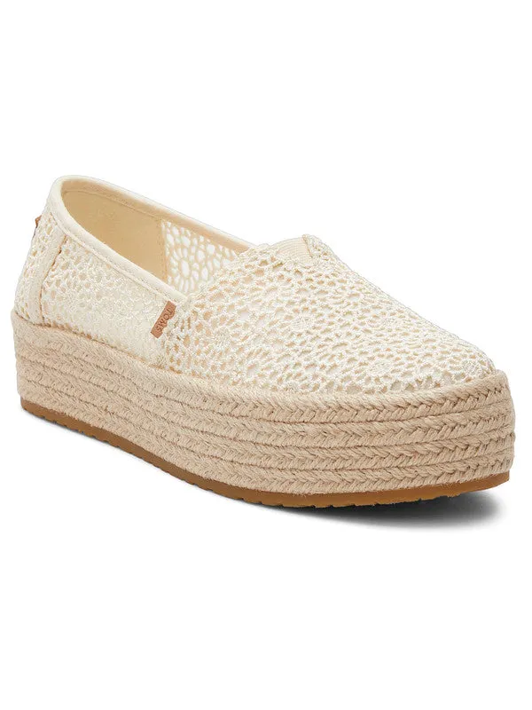 Valencia Rope Wrap Lace Platform Espadrilles