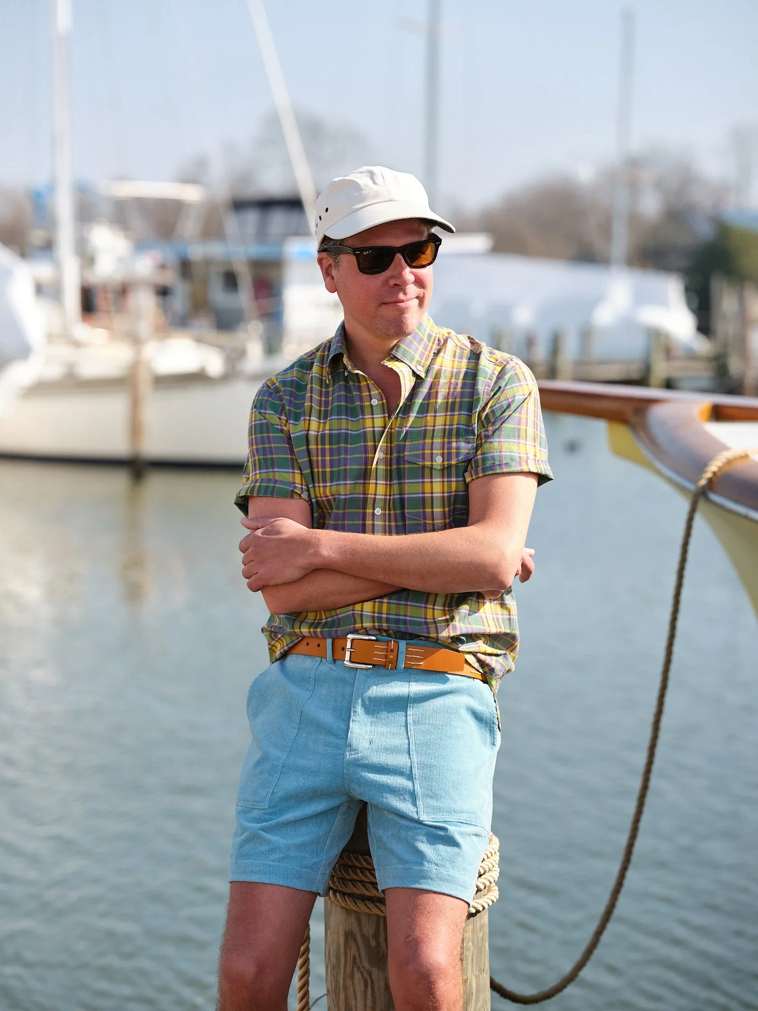 Ventura Short in Bimini Blue Corduroy