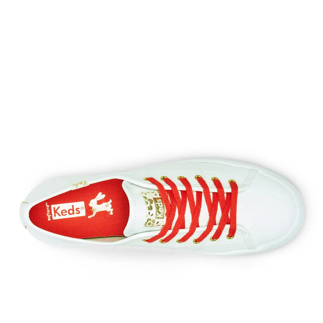 Women's Kickstart Rabbit CNY Sneaker White/Red Sneaker (WH66926)